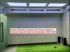 چراغ های بیرونی LED مدرن و ظریف تجاری در آلیاژ آلومینیوم با دمای رنگ روشن 2100K-7500K