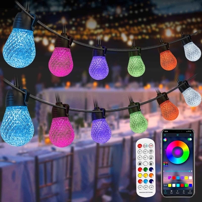 خرید کنترل از راه دور RGB String Light 49FT در فضای باز عروسی تولید آنلاین