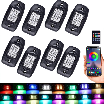 خرید کنترل از راه دور عملی پایدار چراغ های سنگی تغییر رنگ SMD5050 تولید آنلاین