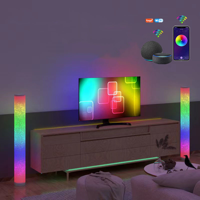خرید چراغ طبقه گوشه RGB آلومینیومی کم نور با قابلیت کنترل برنامه هوشمند 16 میلیون رنگ تولید آنلاین