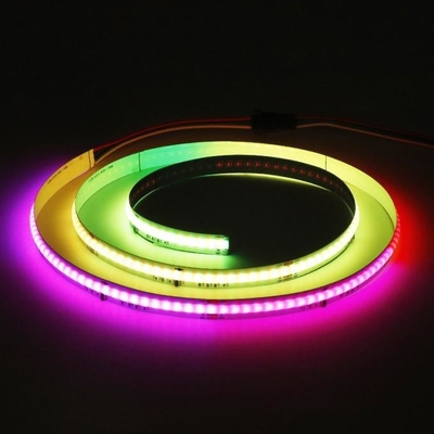 خرید قابل برش DC 24V 12V RGB COB LED نوار طول 5M 10M CCT 2700K-6000K تولید آنلاین