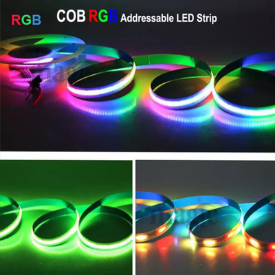 خرید چراغ‌های نوار LED عملی تغییر رنگ، نوار RGB آدرس‌پذیر قابل تنظیم تولید آنلاین