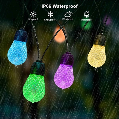 خرید IP65 ضد آب RGB String Light در فضای باز ضد نشکن 48FT قابل تنظیم تولید آنلاین