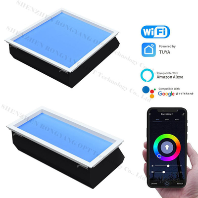 پانل LED شبیه سازی واقعی آسمان   اثر نور طبیعی برای اتاق خواب، زیرزمین، کلینیک ها و دفاتر