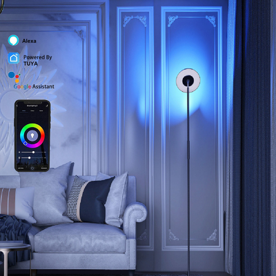 گوشه لامپ RGB 24 ولت DC چند صحنه , چراغ طبقه فرمان صوتی LED RGB