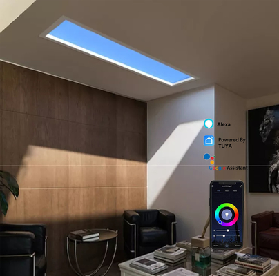 چراغ سقفی LED مصنوعی 50 وات 30x60 Zigbee Gateway RGB در حال تغییر رنگ