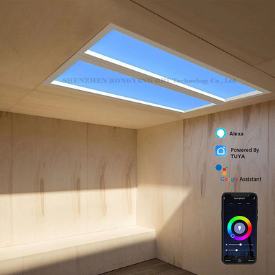 پانل نورگیر LED مصنوعی مجازی 110VAC کم نور 60x120 CCT 6500K 8000lm