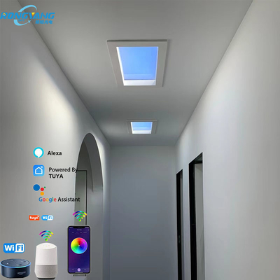سقف نورگیر LED مصنوعی CCT 2700K-6500K 50W 110VDC با دوام