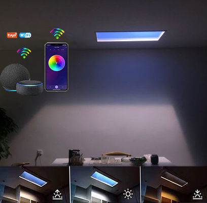 پنل نور خورشید مصنوعی CRI 90 6000lm 110VAC ریتم شبانه روزی برای دفتر