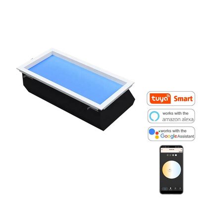 بدون فلیکر آبی آسمان LED پنل سقفی چراغ CCT 7800K عملی