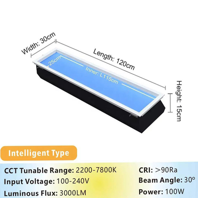 کنترل صوتی هوشمند پشتیبانی شده 100W چراغ فلک مصنوعی LED برای پروژه شبانه روز