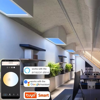پنجره نور روز جعلی 95RA 60HZ، پنل تخت LED عملی نورگیر