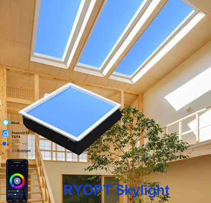 60x60cm Sky Cloud LED سقفی نور 100W درمانی RGB نصب شده در سطح