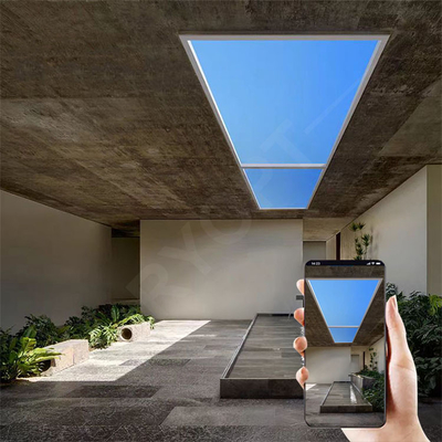 کنترل از راه دور 2.4G CCT 2200K-8000K LED Fake Skylight AC 110V-220V