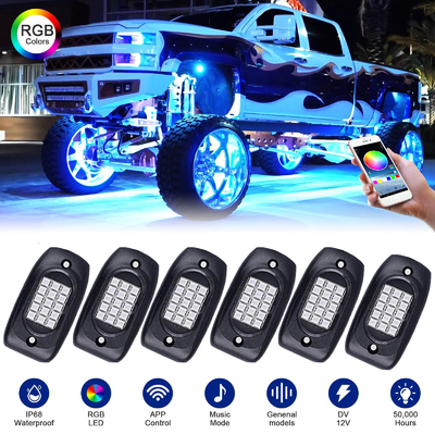 ضد زنگ Underglow RGB Rock Lights چند منظوره بادوام برای قایق
