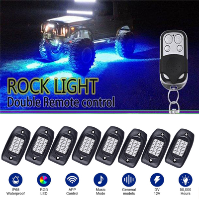 Multi Scene 8 Pod RGB Rock Lights کنترل برنامه پایدار با حالت موسیقی