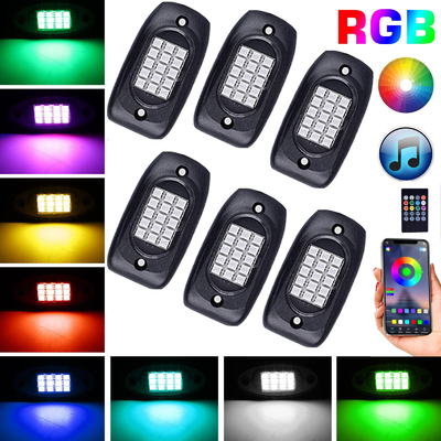 کنترل از راه دور LED RGB راک چراغ های پایدار برای موتور سیکلت