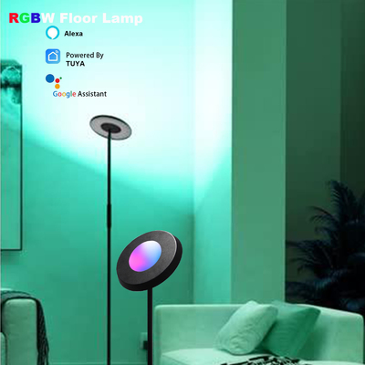 چراغ طبقه گوشه LED RGB داخلی 24 وات اتاق نشیمن کنترل WiFi الکسا