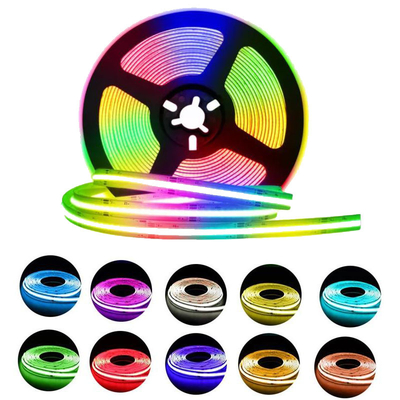 نوار LED عملی COB RGB ROHS، نوارهای نور LED رنگی چند صحنه