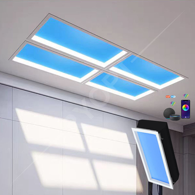 Tuya 600x600 SquareLED Fake Window Sunlight Skylight چند منظوره برای خانه