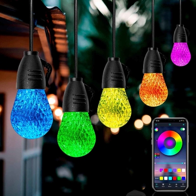 کنترل چند منظوره APP String Lights Outdoor DC12V RGB پایدار