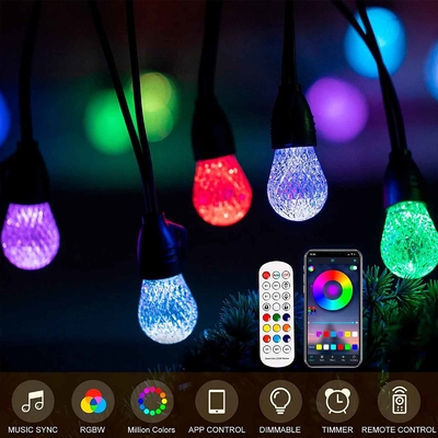 کریسمس مادون قرمز RGB String Light DC 5V 48ft کنترل از راه دور برای مهمانی