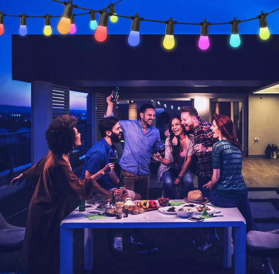 2700K کریسمس RGB String Light کنترل صدای پایدار عملی
