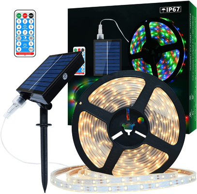 2835 چراغ‌های نواری LED خورشیدی کم‌نور، چراغ‌های نواری LED با انرژی خورشیدی چند صحنه