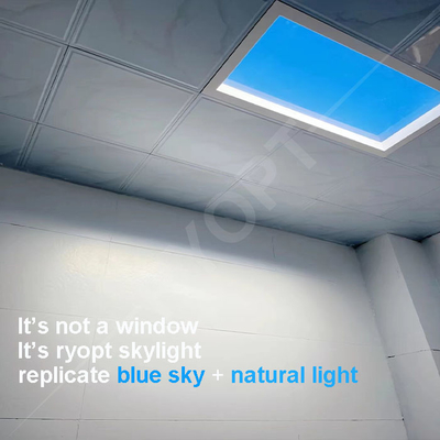 روشنایی تنظیم شده LED Skylight Panel دمای رنگ 2100-7500K Panel با نصب آسان و طول عمر طولانی