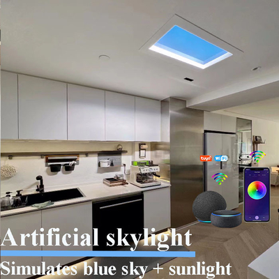 Dimmable Tuya Wifi هوشمند پنل های نورگیر مصنوعی مصنوعی نور خورشید شبانه روزی