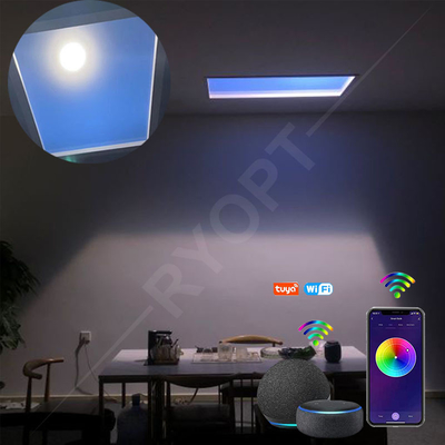 پانل نور مصنوعی 100 وات 90 درجه زاویه پرتو آلومینیوم مواد آلیاژ IP65