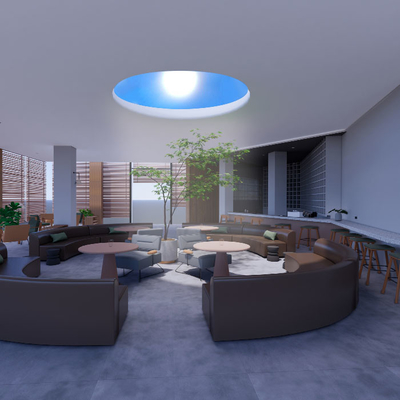 چراغ های مصنوعی LED سقف آسمان 100W تنظیم پذیر Tuya Alexa Control