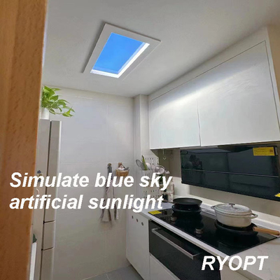 2*2ft 110V AC نور مصنوعی خورشید چراغ آسمانی، بدون فریم 600x600 نور پانل LED