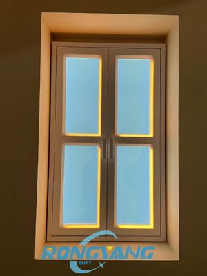 چراغ سقفی هوشمند کنترل نورگیر شبیه سازی طلوع تا غروب آفتاب نصب دیواری L1332*W781*H66mm AC100-240V